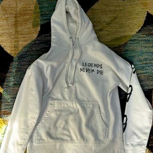 999 Juice Wrld Legends Never Die Moonlight Hoodie White Small.